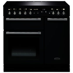 Rangemaster Hi-LITE 90 Induction Hob Range Cooker Gloss Black